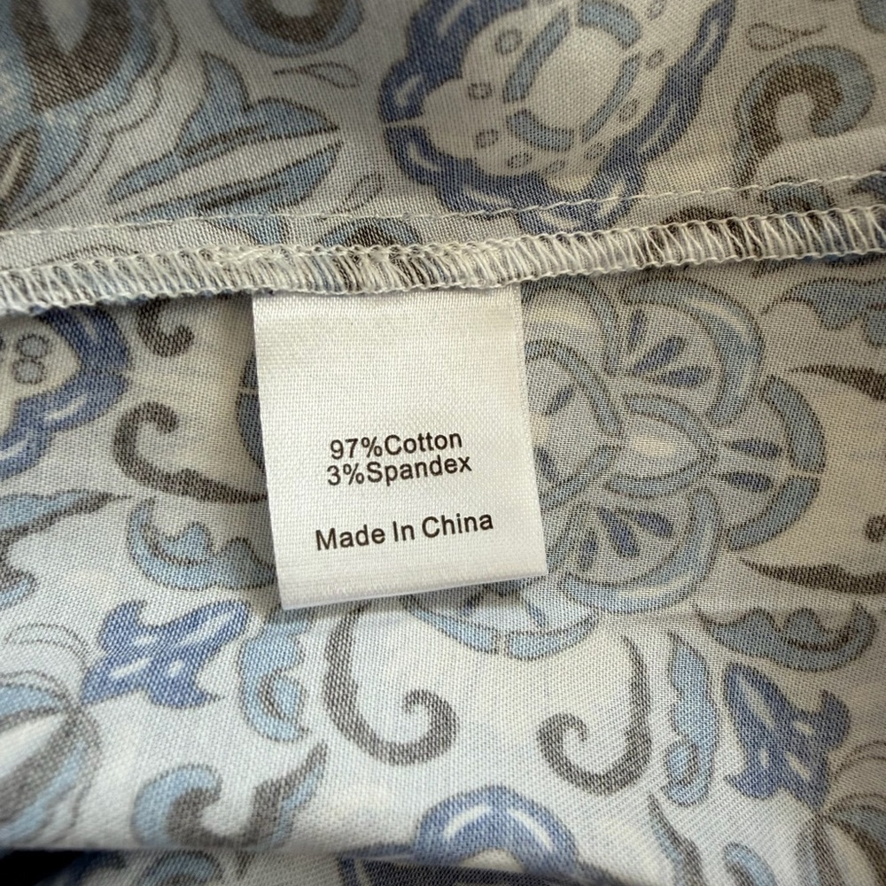 Tuckernuck White and Blue Printed Tiered Midi Dress - Picture 10 of 13